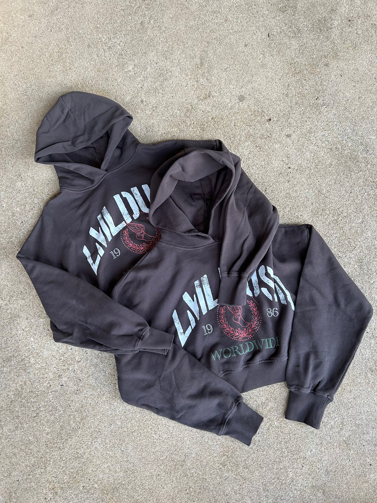 WOMENS “ LMTJ “ CROP HOODIE