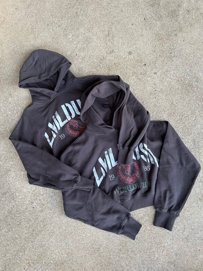 WOMENS “ LMTJ “ CROP HOODIE